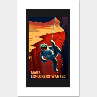 Explorers Wanted on the Journey to Mars Posters and Art